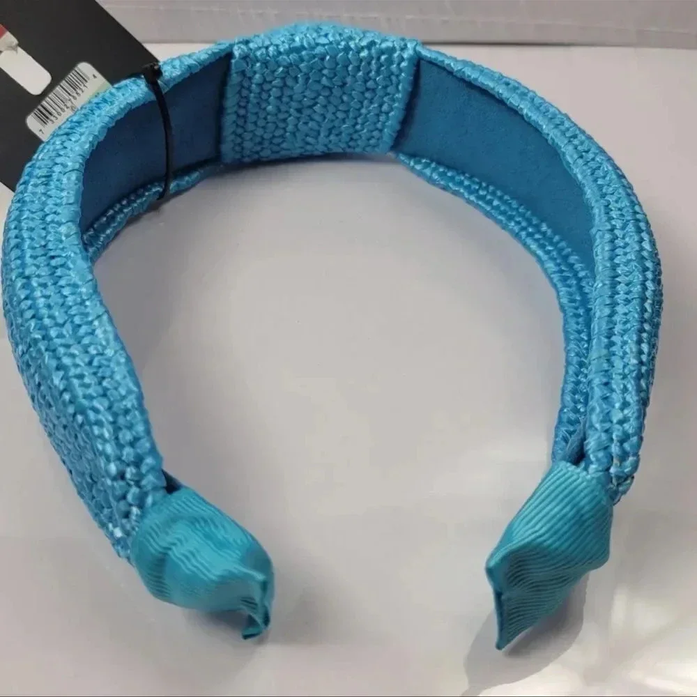 Blue Raffia Knotted Headbands, Brand New with tags NWT